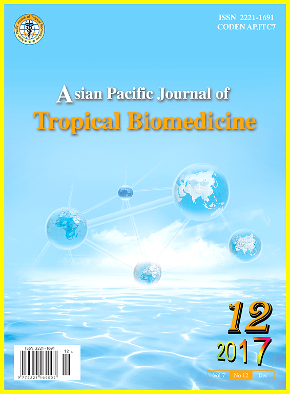 Go to journal home page - Asian Pacific Journal of Tropical Biomedicine